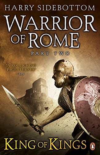 Book cover: Roman warrior with sword and shield, ancient city background.