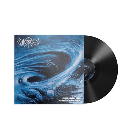 Vinyl record cover featuring a blue swirling vortex and a black vinyl disc.