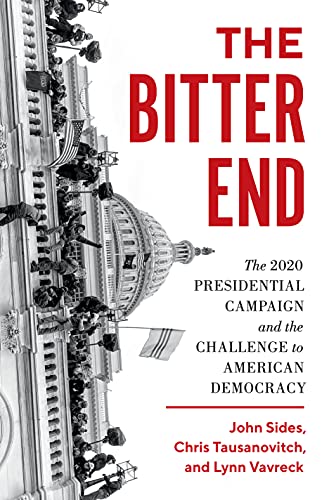 Book cover: "The Bitter End" with US Capitol and crowds depicted.
