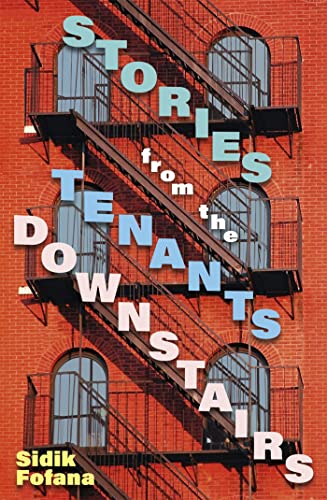 Book cover with red brick building and fire escapes, titled "Stories From The Tenants Downstairs".