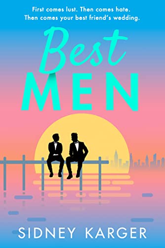 Book cover: "Best Men" with silhouetted figures against a sunset.