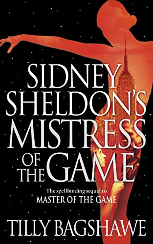 Book cover for "Mistress of the Game" with a silhouetted figure and city skyline.