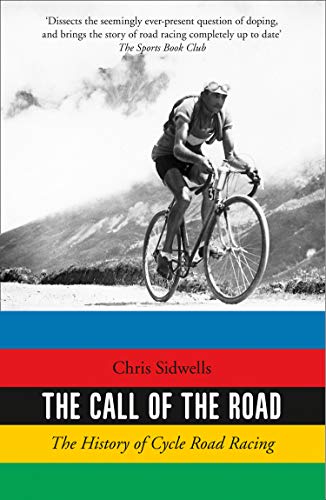 Book cover: cyclist riding uphill, title "The Call of the Road.