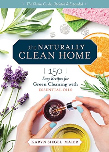 Book cover with essential oils, citrus, herbs, and hands applying liquid.