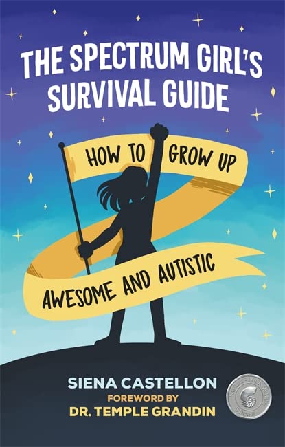 Book cover showing a girl silhouette holding a banner against a starry blue background.