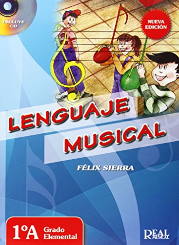 Book cover with children illustrating musical notes and the title "Lenguaje Musical".