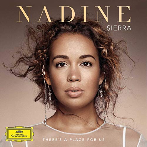 CD cover featuring Nadine Sierra, a singer with curly hair.