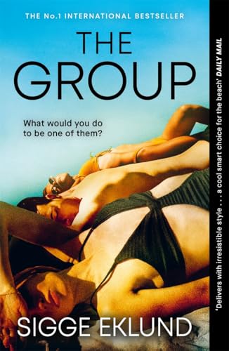 Book cover: "The Group" by Sigge Eklund, featuring sunbathers.