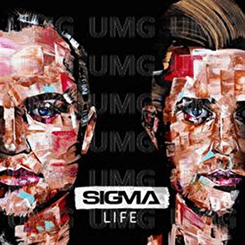 CD cover for Sigma’s “Life” featuring fragmented, colorful portraiture.