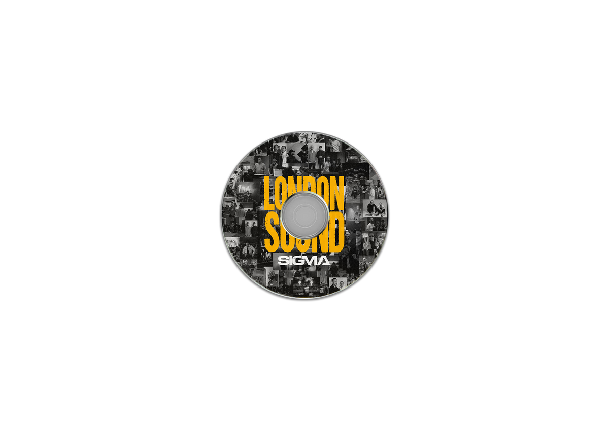Sigma - London Sound CD with black and white patterned surface.