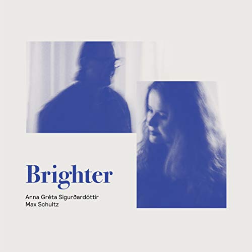 CD cover with portraits of two people and the title "Brighter".