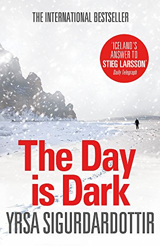 Book cover: snowy Icelandic landscape with large red title text.