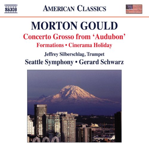 CD cover featuring a cityscape with a large mountain in the background.