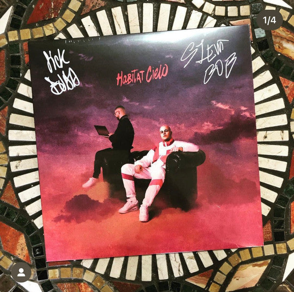 Silent Bob & Sick Budd - Habitat Cielo" vinyl record cover with two figures.