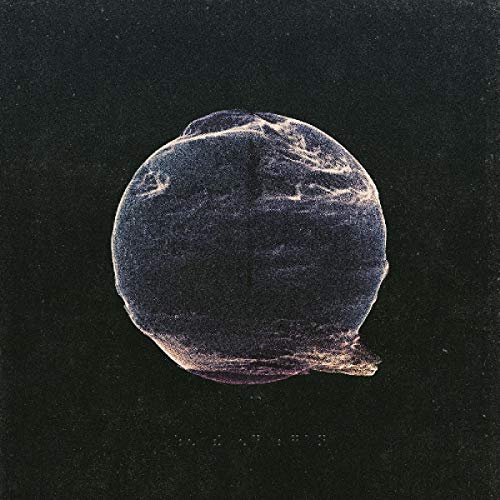 CD album cover: dark, cracked sphere with faint text below.