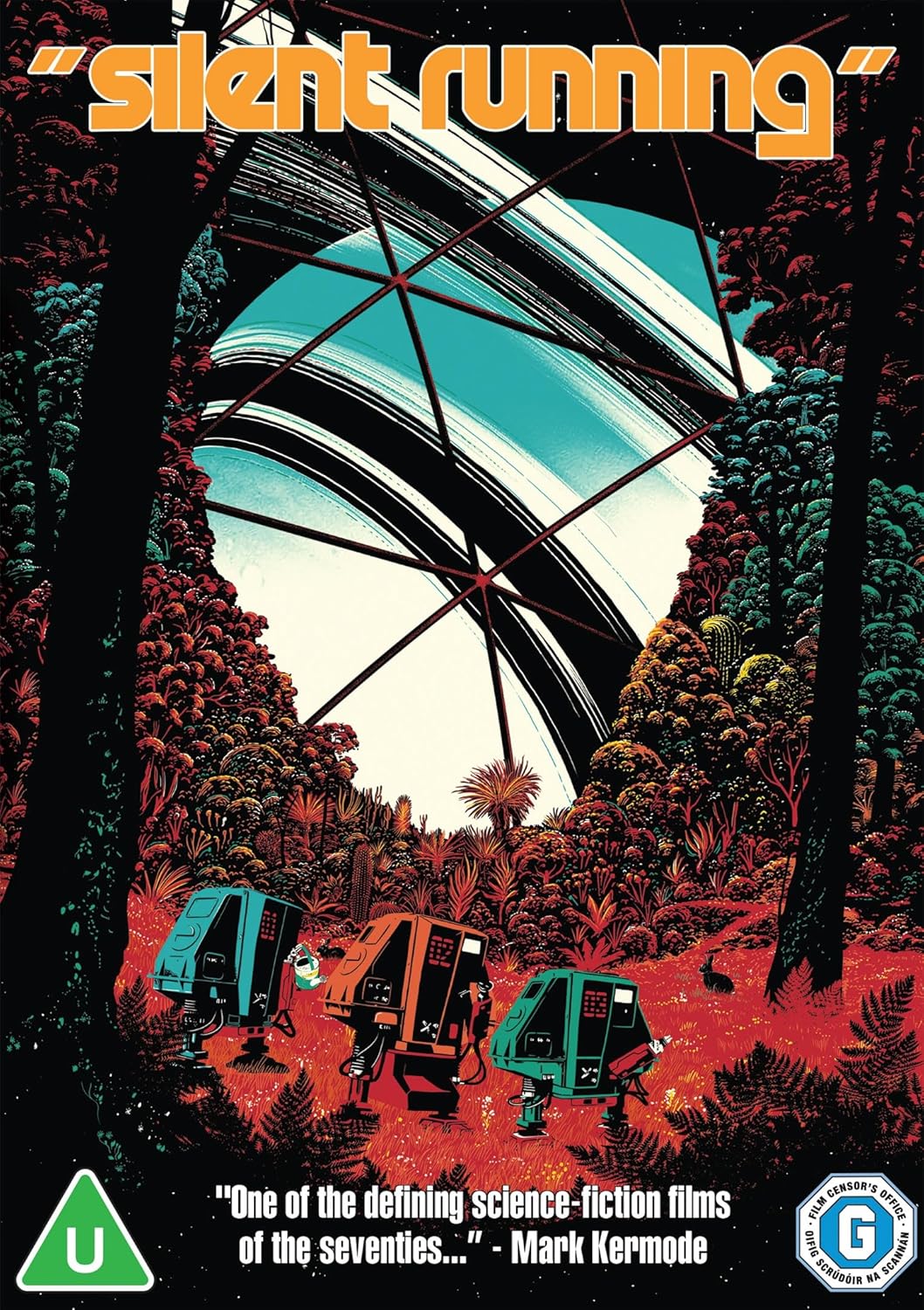 DVD cover for "Silent Running" showing robots among lush, green forests.