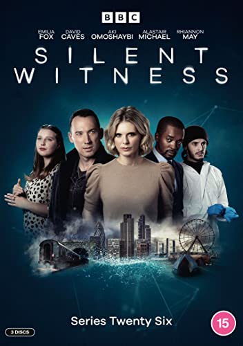 DVD cover for Silent Witness Series 26 featuring five cast members above a city skyline.
