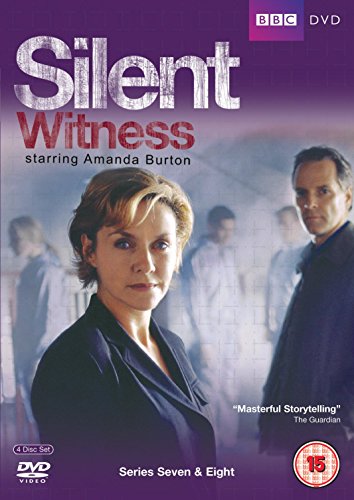 DVD cover for Silent Witness series seven and eight featuring Amanda Burton.