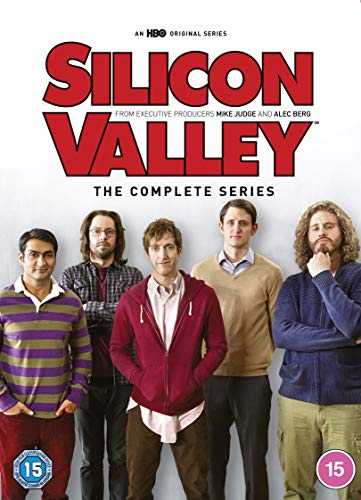 Silicon Valley" DVD cover featuring five casually dressed men.
