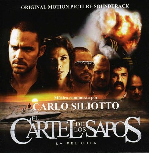 CD cover for "El Cartel De Los Sapos" featuring actors and a boat.