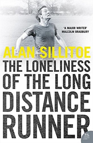 Book cover: a runner with title "The Loneliness of the Long Distance Runner".