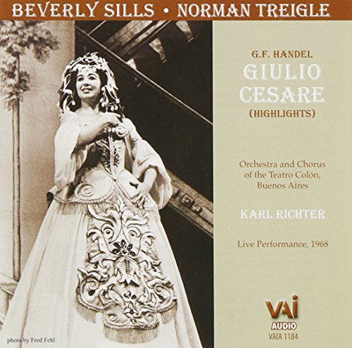 CD cover for Handel’s *Giulio Cesare* highlights featuring Beverly Sills.