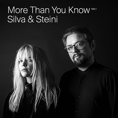 Black and white portrait of Silva & Steini, album cover art.