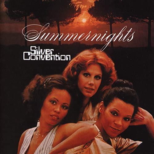 Album cover for Silver Convention’s “Summernights” featuring three women.