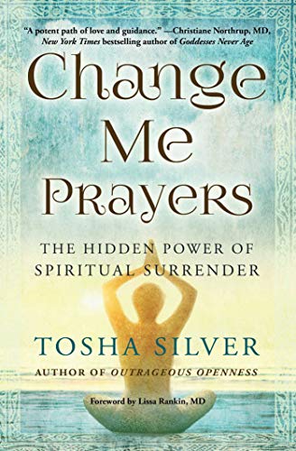 Book cover: "Change Me Prayers" with a silhouetted figure meditating.