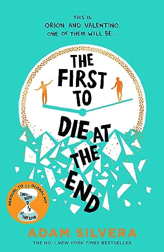 Book cover for The First to Die at the End with a clock face design.