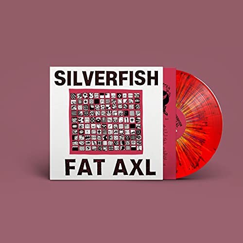 Silverfish “Fat Axl” vinyl record with red and yellow splatter design.