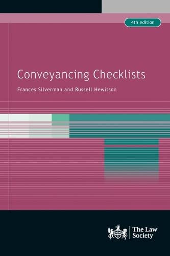 Book cover: "Conveyancing Checklists" 4th edition, by Silverman and Hewitson.