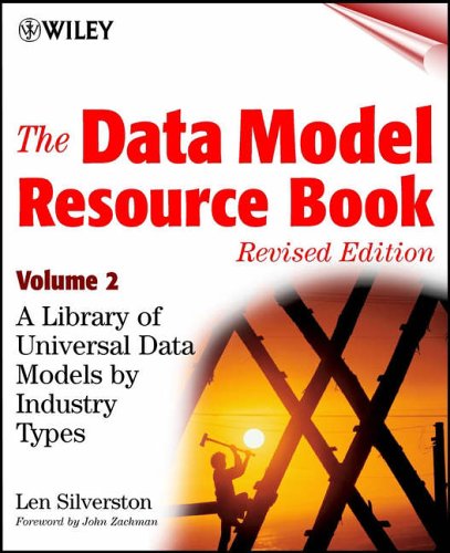 Book cover: “The Data Model Resource Book, Volume 2” with construction imagery.