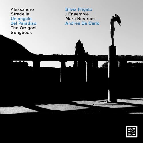 CD cover: black and white landscape with a sculpted figure.