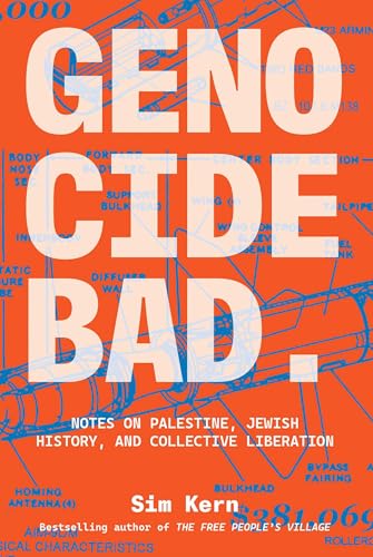 Book cover: “Genocide Bad” in large white letters on orange background.
