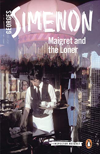 Book cover: a waiter in a Parisian café, with red awning above.
