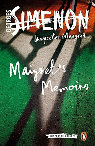 Book cover: "Maigret's Memoirs" with shadows and green, red blocks.