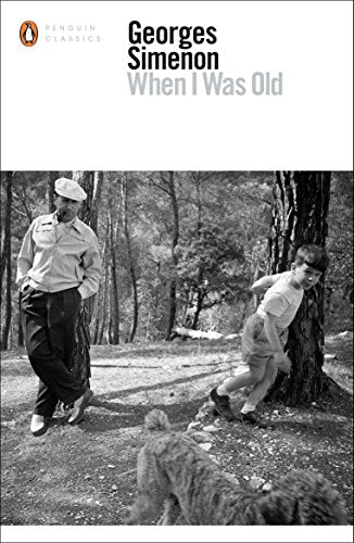 Penguin Classics book cover: black and white photo of a man, boy, and dog.