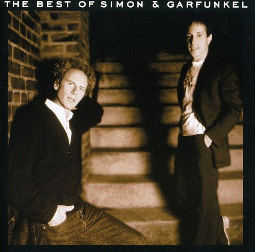 CD cover featuring Simon & Garfunkel in a sepia-toned photograph.