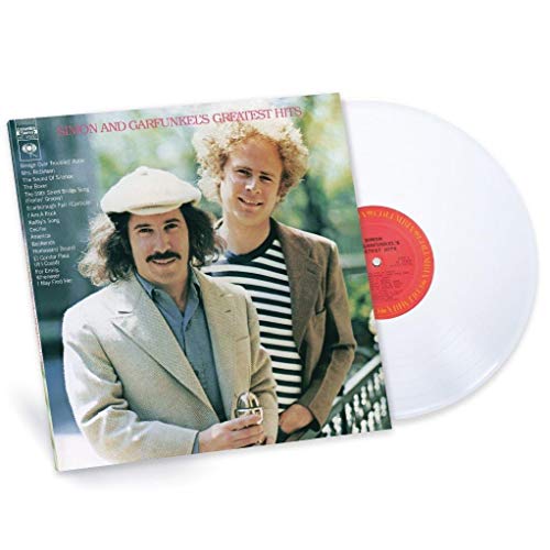Simon & Garfunkel’s “Greatest Hits” vinyl record with album cover shown.