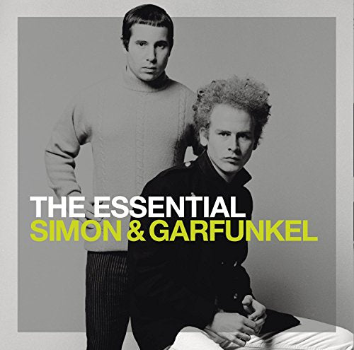 Black and white portrait of Simon & Garfunkel with album title.