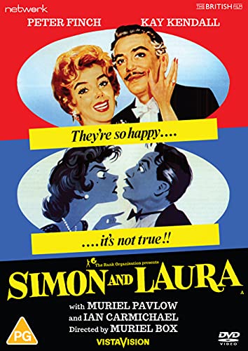 DVD cover for "Simon And Laura" featuring two couples in illustrated portraits.
