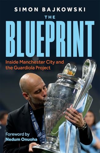 Book cover featuring Pep Guardiola kissing the Champions League trophy.
