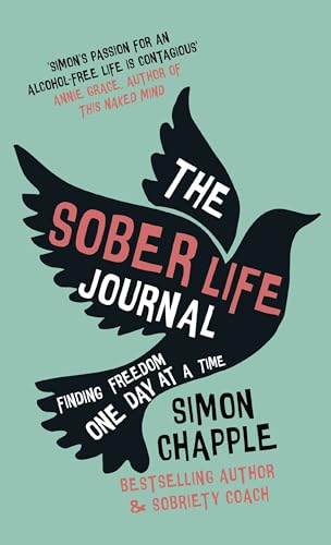 Book cover: “The Sober Life Journal” with a black bird silhouette.
