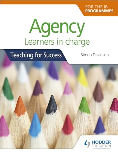 Book cover: "Agency" with pencils, for IB Programmes teaching.