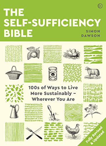 Green book cover with illustrations of plants, animals, and tools.