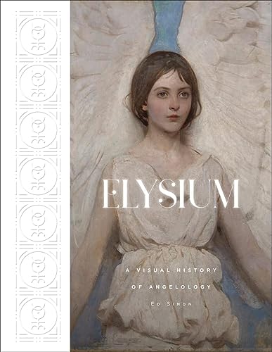 Book cover: “Elysium,” featuring a painting of a woman with wings.