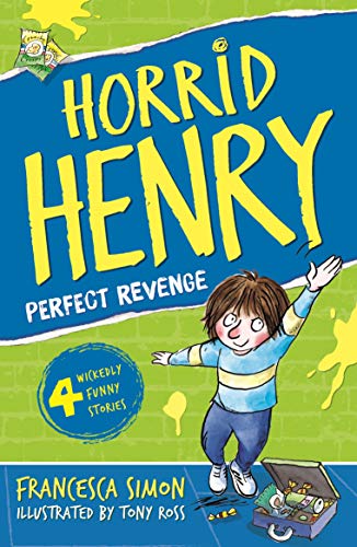 Book cover: "Horrid Henry: Perfect Revenge" featuring a mischievous boy.