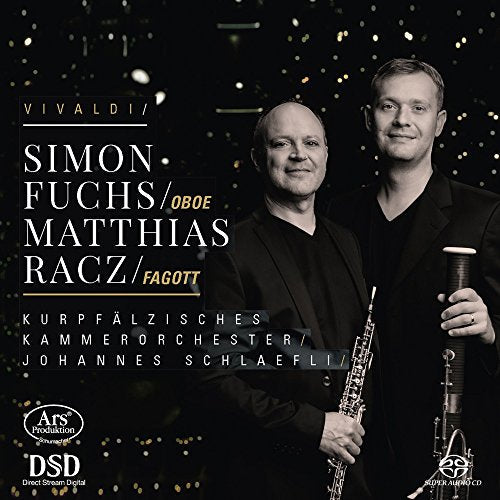 CD cover featuring two musicians with oboe and bassoon instruments.