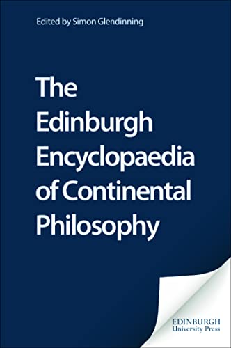 Dark blue book cover with white text: "The Edinburgh Encyclopaedia of Continental Philosophy".